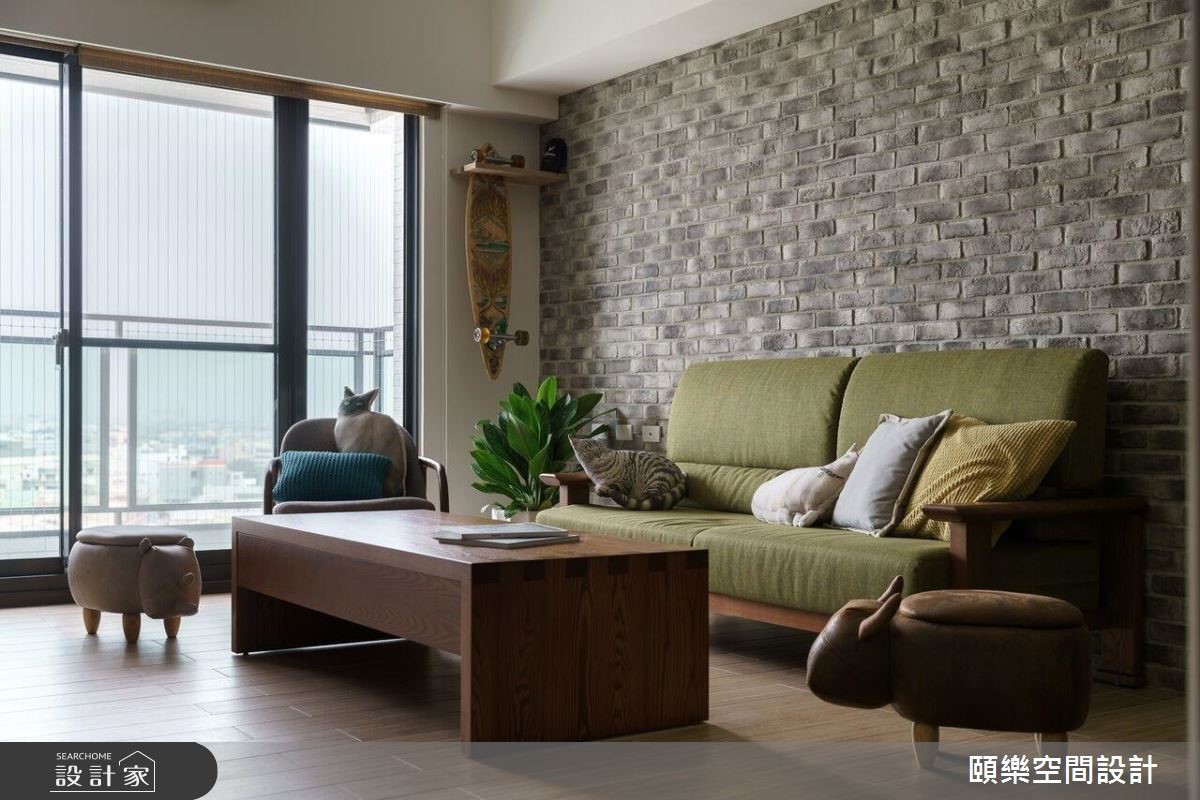 30坪預售屋＿工業風客廳案例圖片＿頤樂空間設計有限公司＿頤樂_01之4