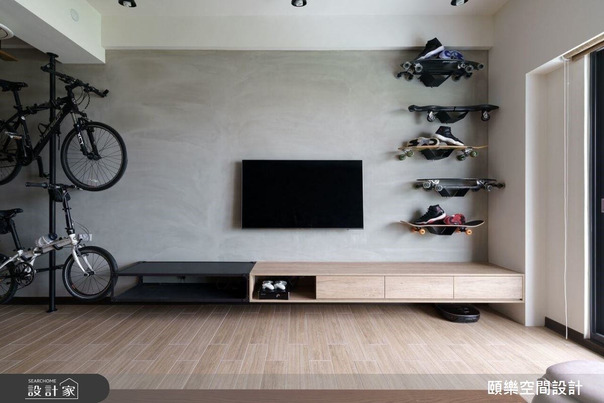 30坪預售屋＿工業風客廳案例圖片＿頤樂空間設計有限公司＿頤樂_01之8
