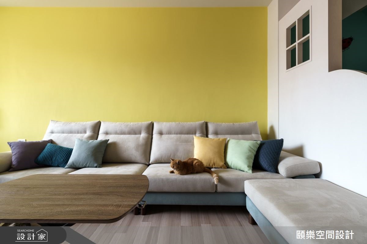30坪新成屋(5年以下)＿鄉村風客廳案例圖片＿頤樂空間設計有限公司＿頤樂_05之4