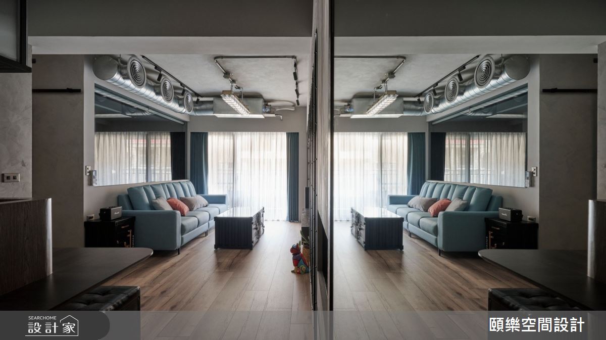 24坪預售屋＿工業風客廳案例圖片＿頤樂空間設計有限公司＿頤樂_12之2