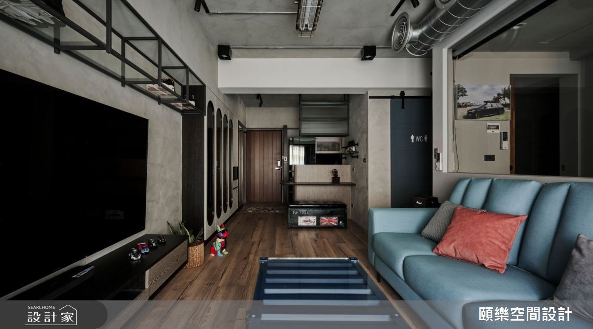 24坪預售屋＿工業風客廳案例圖片＿頤樂空間設計有限公司＿頤樂_12之10