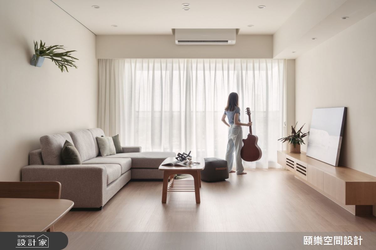 27坪新成屋(5年以下)＿日式無印風客廳案例圖片＿頤樂空間設計有限公司＿頤樂_14之2