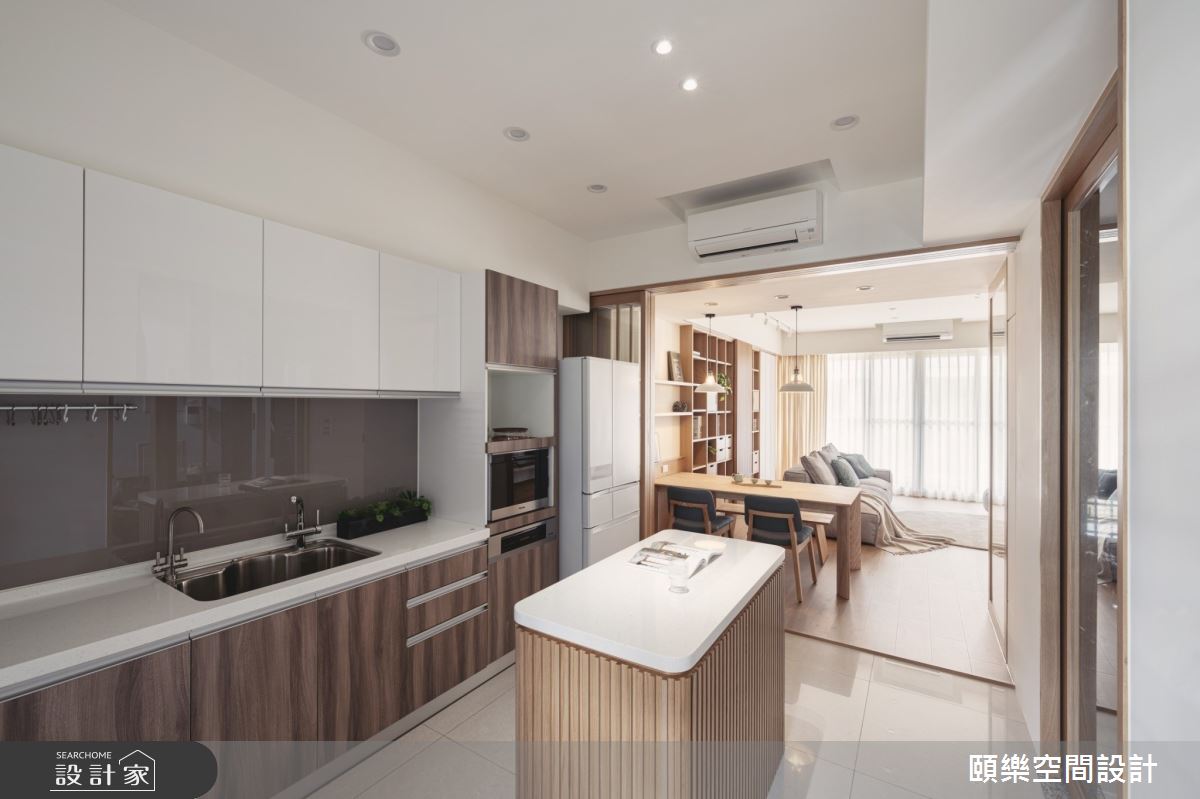 42坪預售屋＿日式無印風廚房中島案例圖片＿頤樂空間設計有限公司＿頤樂_16之11
