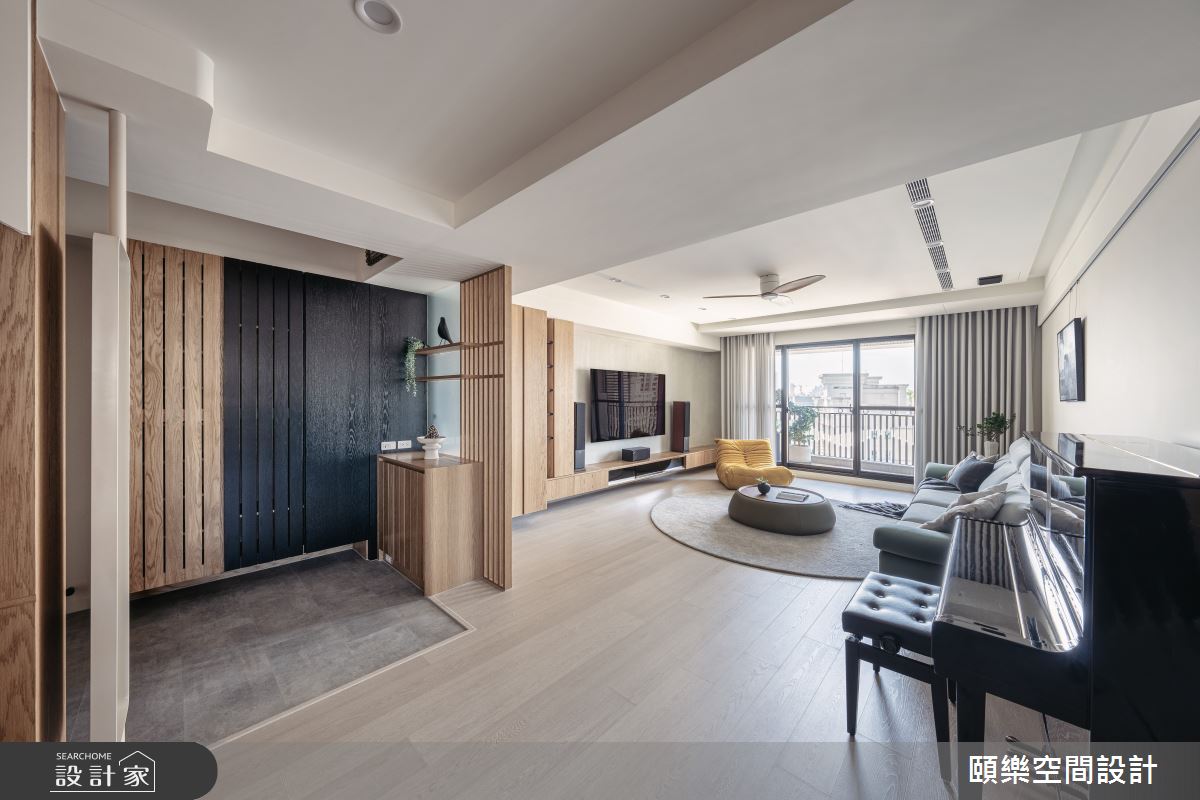 65坪新成屋(5年以下)＿日式無印風玄關客廳案例圖片＿頤樂空間設計有限公司＿頤樂_17之5