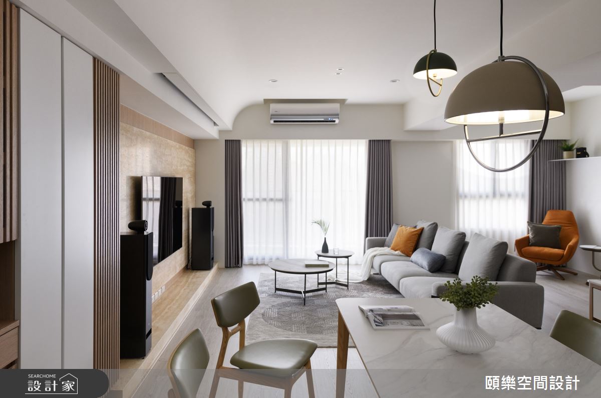 30坪新成屋(5年以下)＿日式人文風客廳餐廳案例圖片＿頤樂空間設計有限公司＿頤樂_18之2