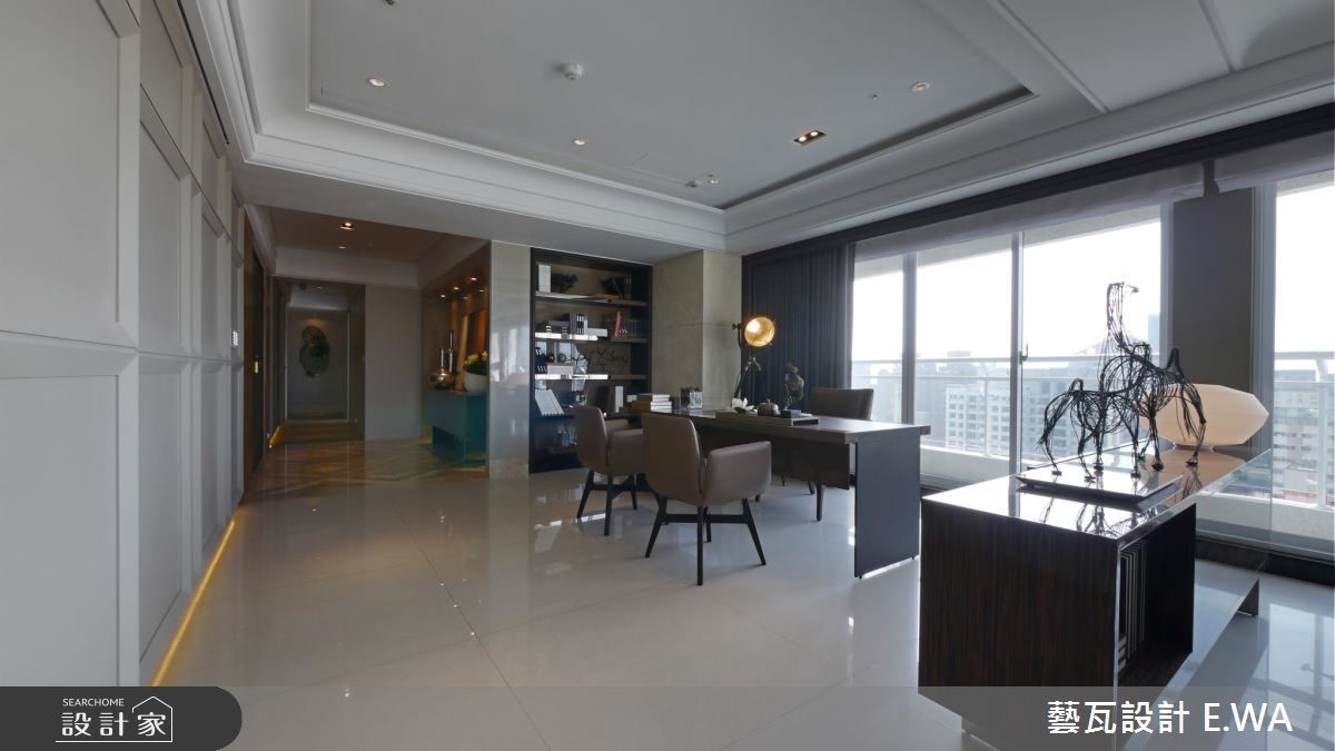 137坪新成屋(5年以下)＿現代風玄關書房案例圖片＿藝瓦室內設計＿藝瓦_03之4