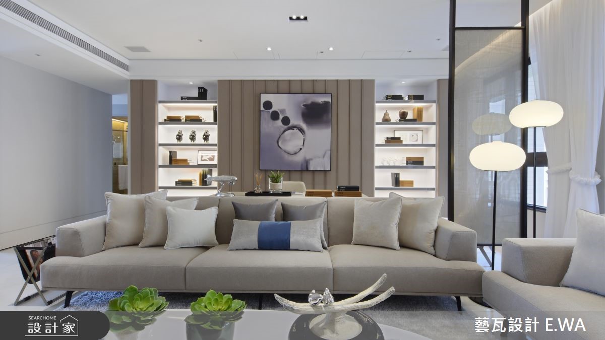 66坪新成屋(5年以下)＿簡約風客廳案例圖片＿藝瓦室內設計＿藝瓦_07之9