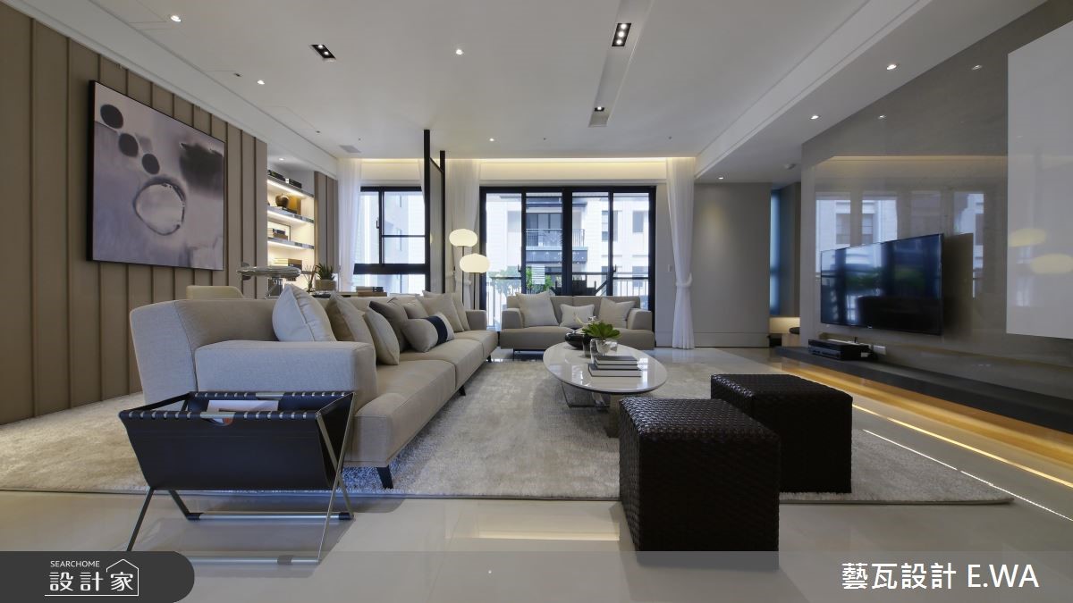 66坪新成屋(5年以下)＿簡約風客廳案例圖片＿藝瓦室內設計＿藝瓦_07之3