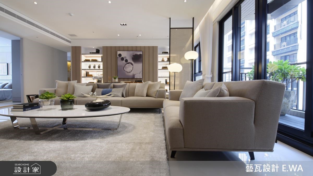66坪新成屋(5年以下)＿簡約風客廳案例圖片＿藝瓦室內設計＿藝瓦_07之8