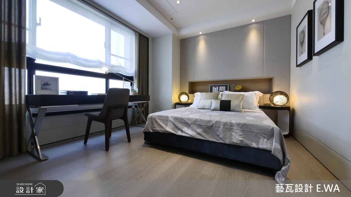 80坪新成屋(5年以下)＿簡約風臥室客房案例圖片＿藝瓦室內設計＿藝瓦_08之15