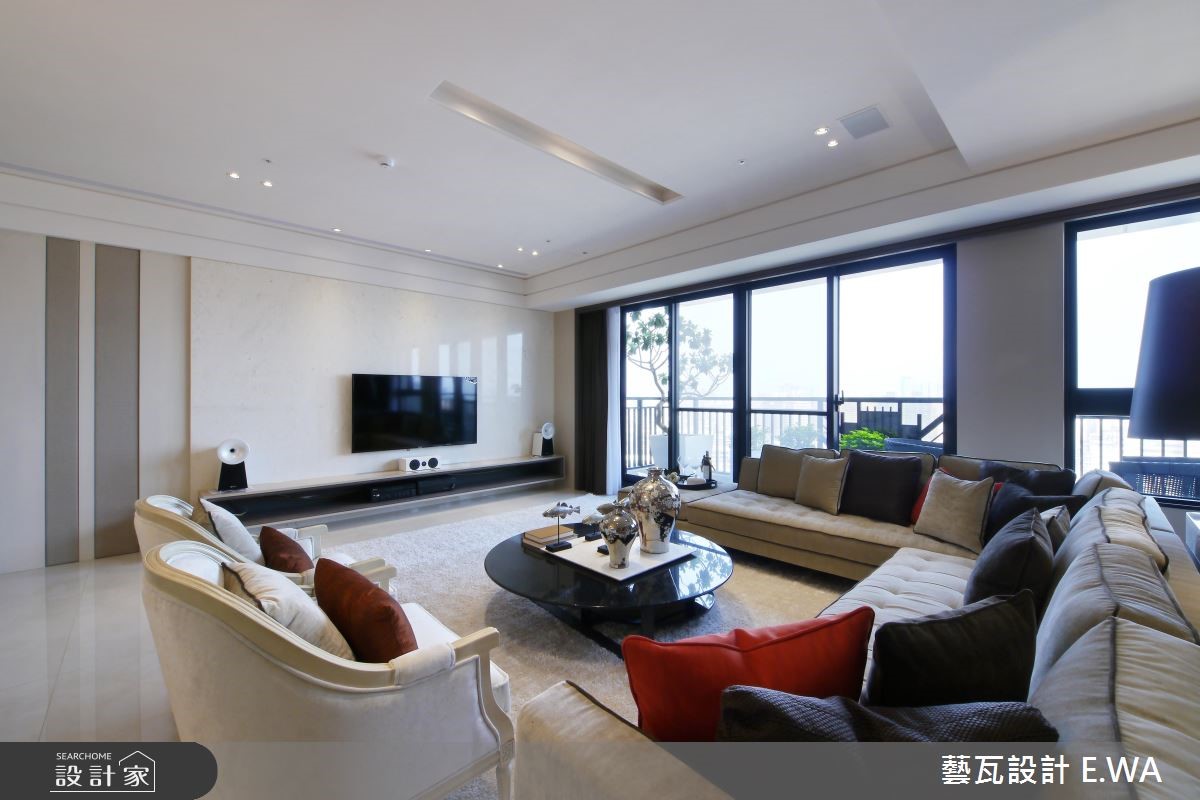 80坪新成屋(5年以下)＿簡約風客廳案例圖片＿藝瓦室內設計＿藝瓦_08之7
