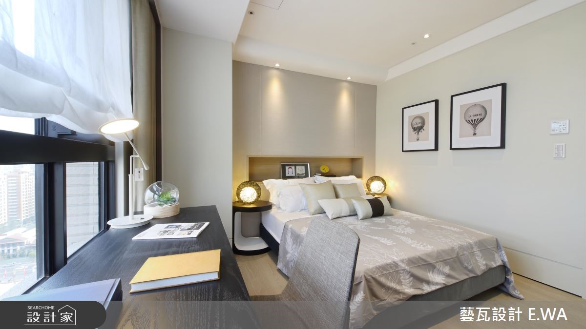 80坪新成屋(5年以下)＿簡約風臥室客房案例圖片＿藝瓦室內設計＿藝瓦_08之17