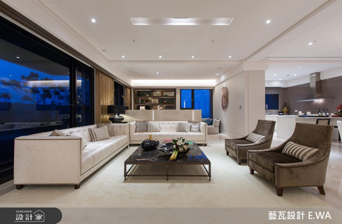 100坪新成屋(5年以下)＿新古典客廳案例圖片＿藝瓦室內設計＿藝瓦_10之13