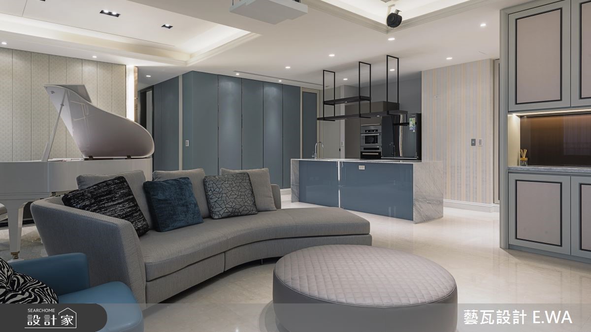 180坪新成屋(5年以下)＿現代風客廳廚房案例圖片＿藝瓦室內設計＿藝瓦_11之5