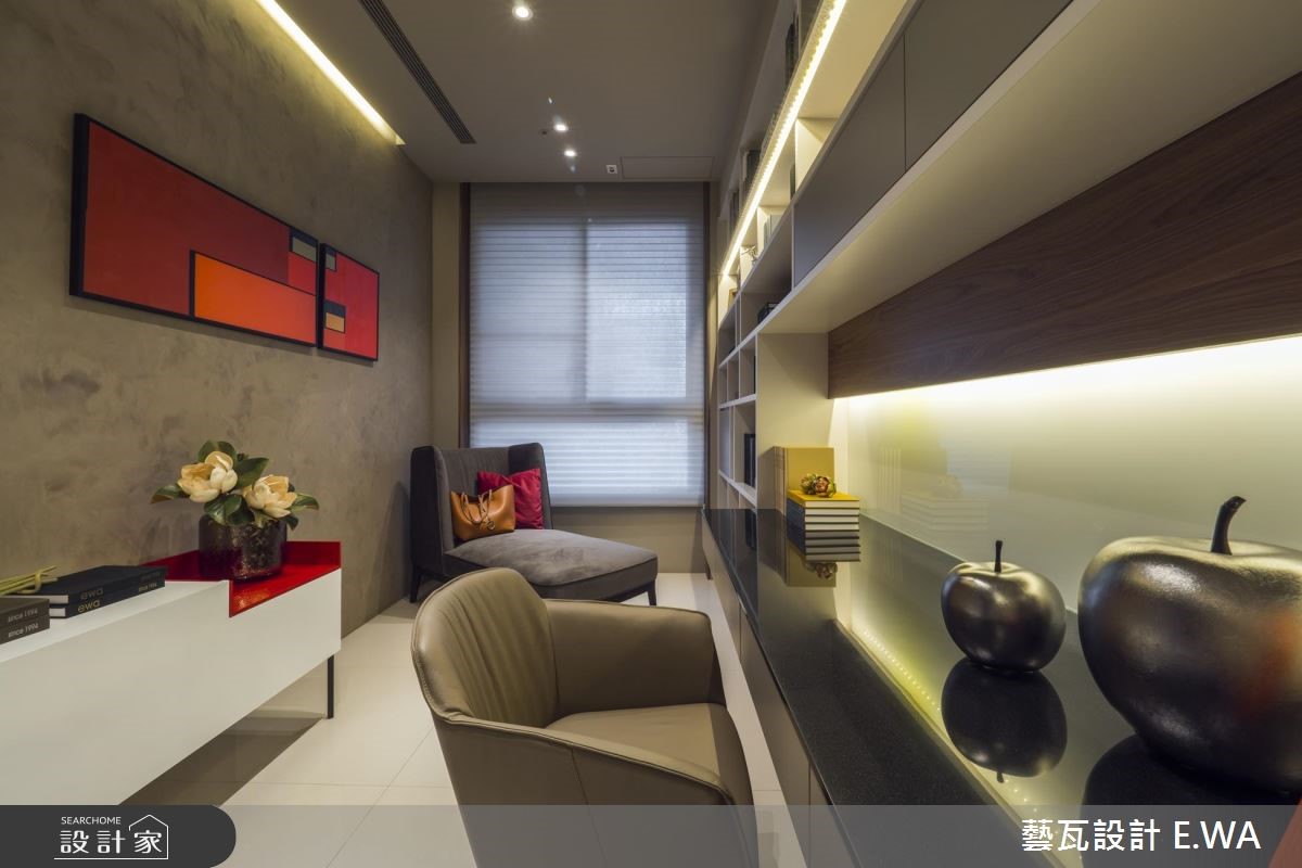 80坪新成屋(5年以下)＿現代風書房案例圖片＿藝瓦室內設計＿藝瓦_12之16