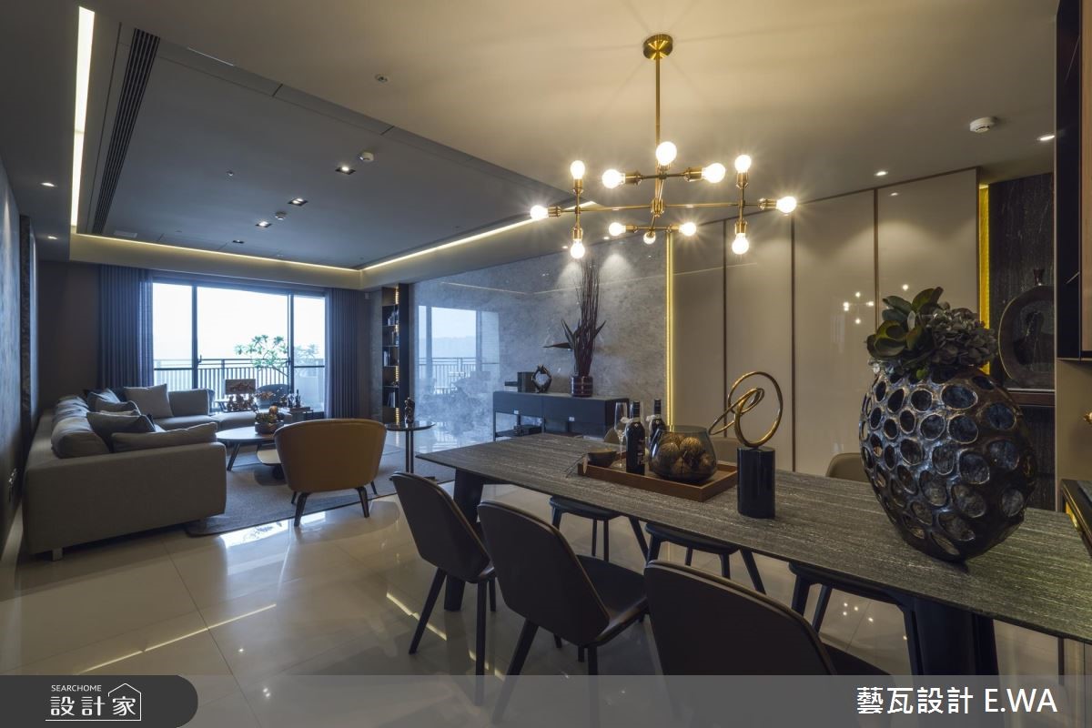 80坪新成屋(5年以下)＿現代風客廳餐廳案例圖片＿藝瓦室內設計＿藝瓦_12之9