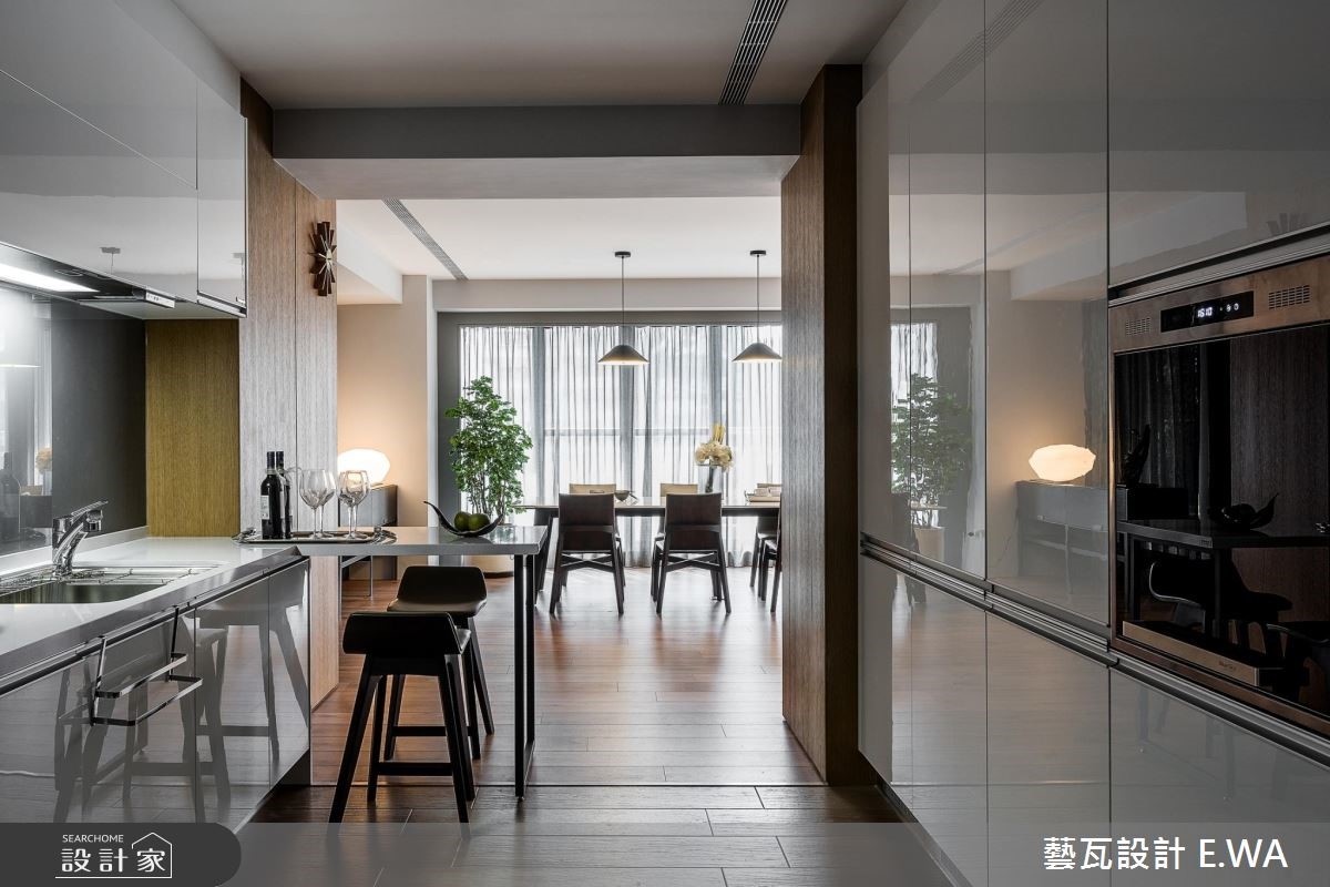 135坪新成屋(5年以下)＿現代風餐廳廚房吧檯案例圖片＿藝瓦室內設計＿藝瓦_13之4