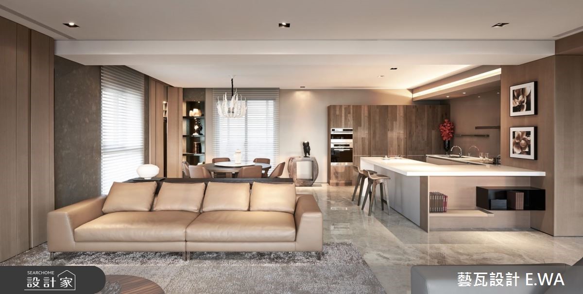 120坪新成屋(5年以下)＿奢華風客廳餐廳案例圖片＿藝瓦室內設計＿藝瓦_15之4
