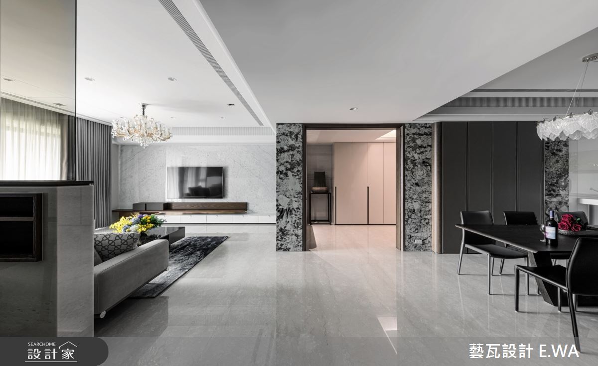 110坪新成屋(5年以下)＿簡約風客廳案例圖片＿藝瓦室內設計＿藝瓦_22之5