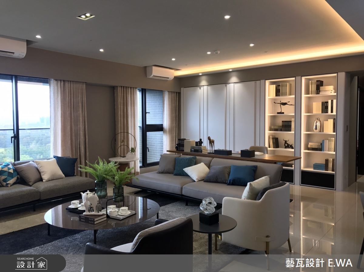98坪新成屋(5年以下)＿北歐風客廳案例圖片＿藝瓦室內設計＿藝瓦_26之8