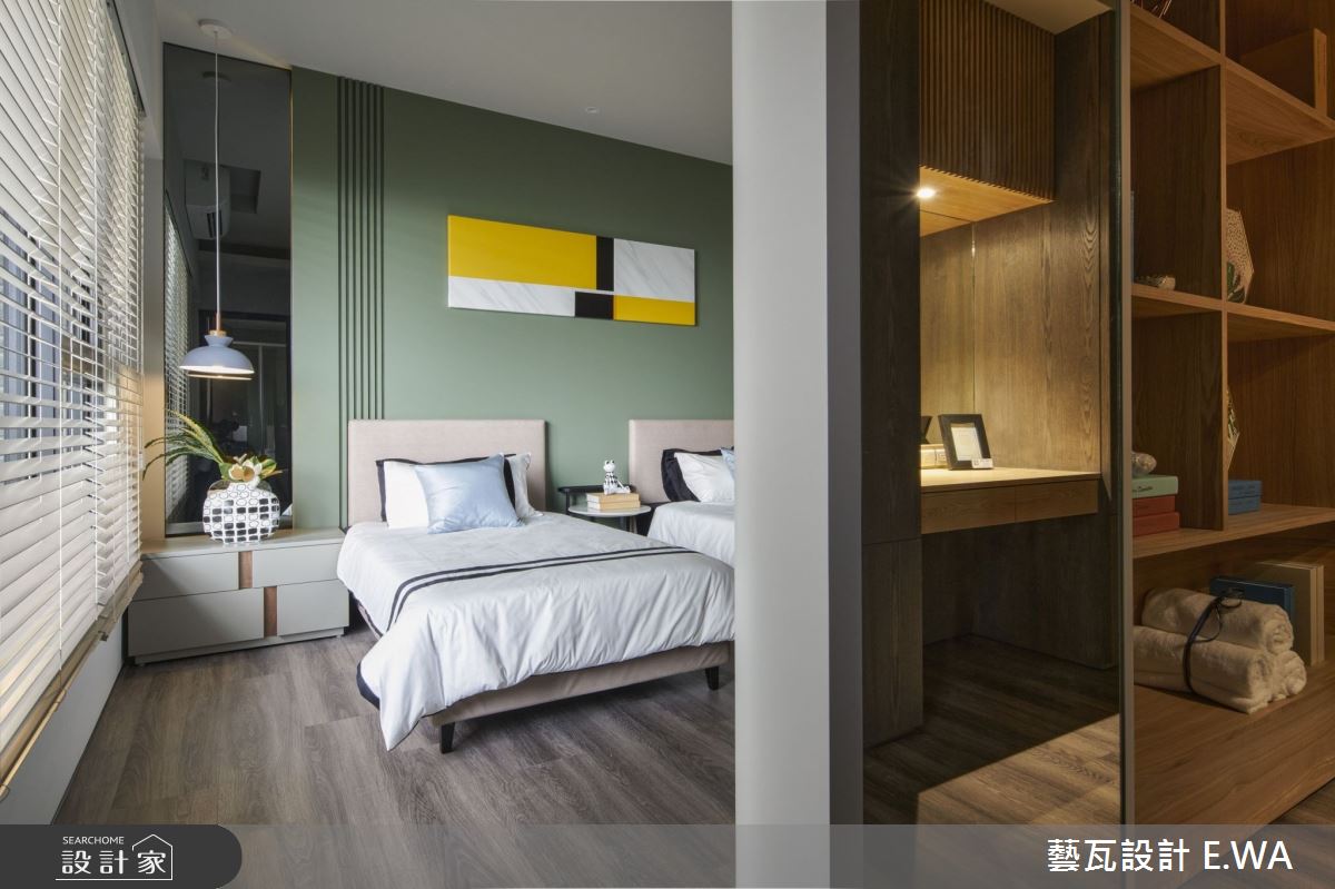 98坪新成屋(5年以下)＿北歐風臥室案例圖片＿藝瓦室內設計＿藝瓦_26之19