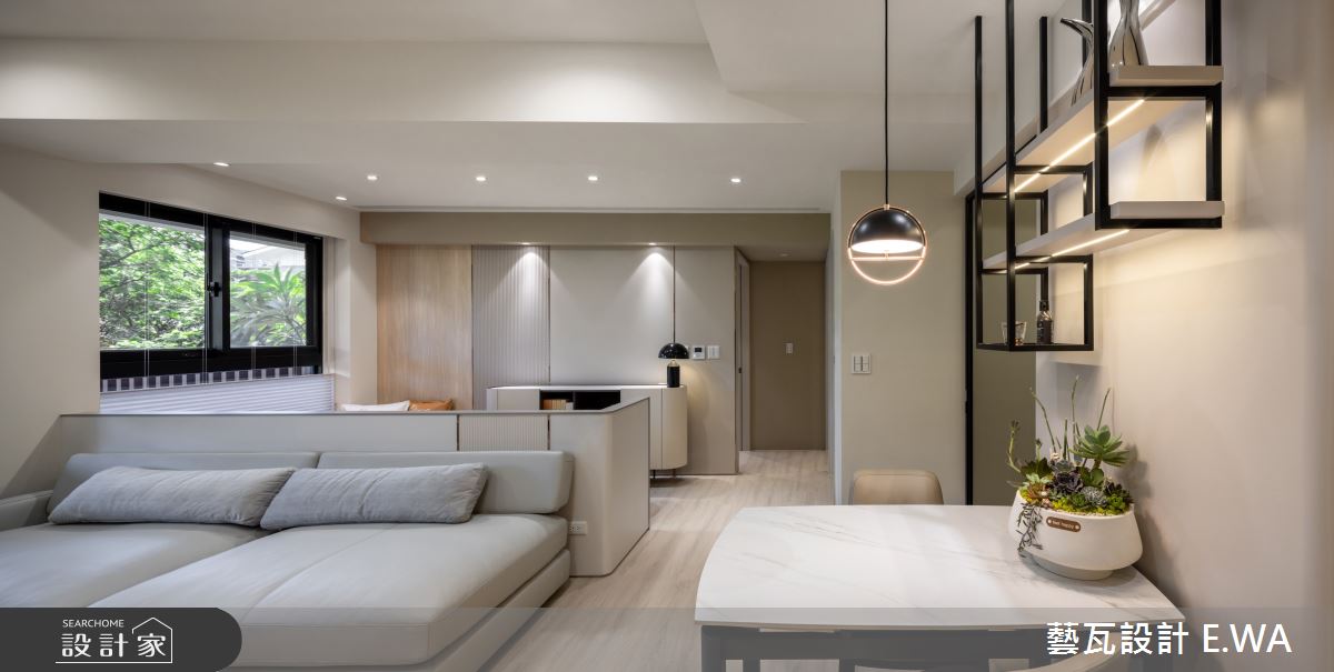 30坪新成屋(5年以下)＿簡約風客廳餐廳書房工作區案例圖片＿藝瓦室內設計＿藝瓦_38之7