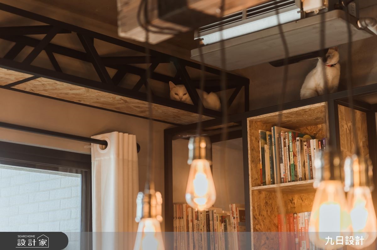 25坪預售屋＿工業風客廳案例圖片＿九日室內裝修設計＿九日_01之10