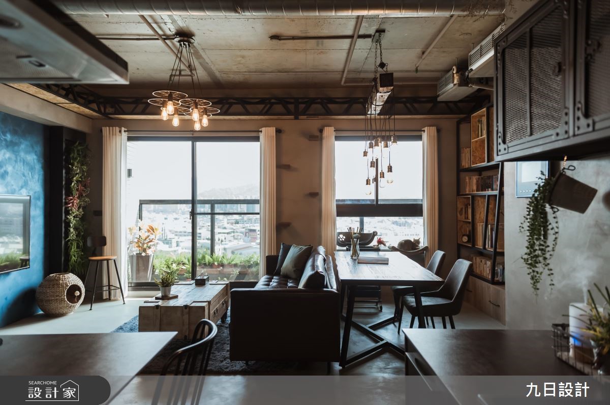 25坪預售屋＿工業風客廳案例圖片＿九日室內裝修設計＿九日_01之5