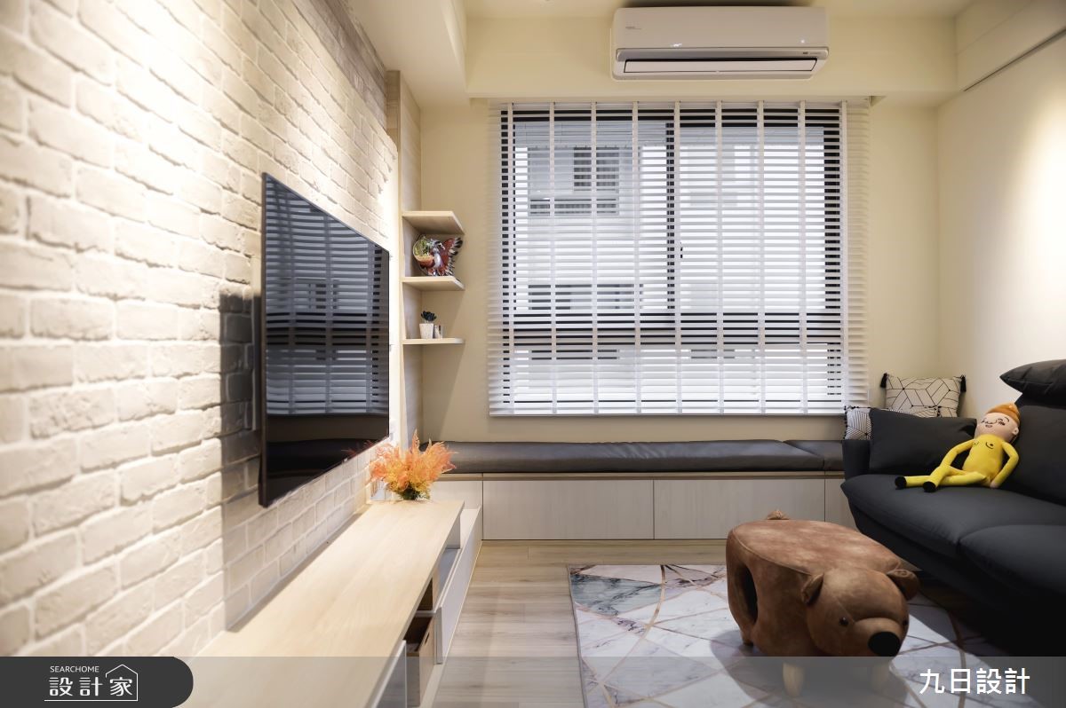 18坪新成屋(5年以下)＿北歐風客廳案例圖片＿九日室內裝修設計＿九日_04之4