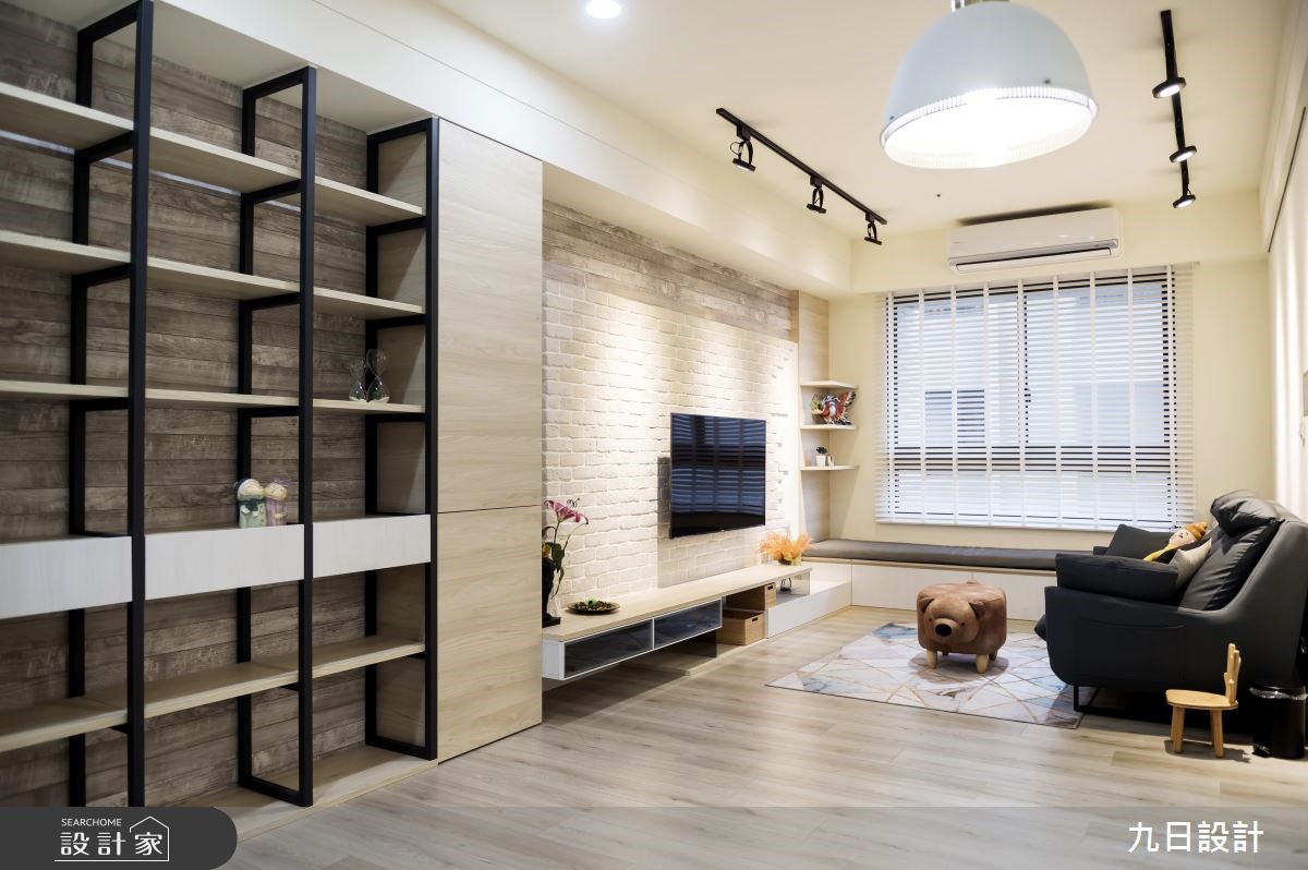 18坪新成屋(5年以下)＿北歐風客廳案例圖片＿九日室內裝修設計＿九日_04之3