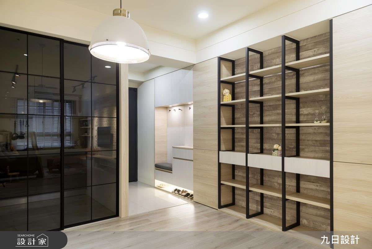 18坪新成屋(5年以下)＿北歐風玄關案例圖片＿九日室內裝修設計＿九日_04之8