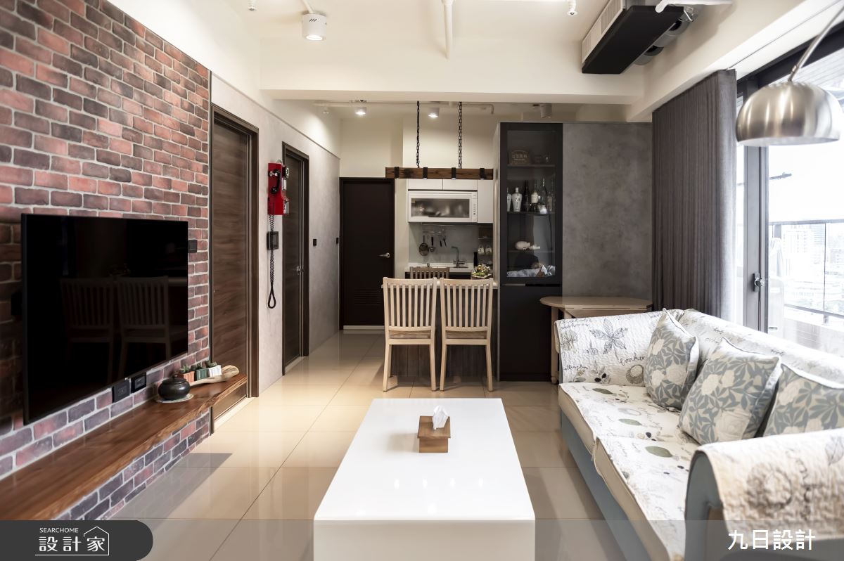 25坪新成屋(5年以下)＿工業風客廳案例圖片＿九日室內裝修設計＿九日_05之7