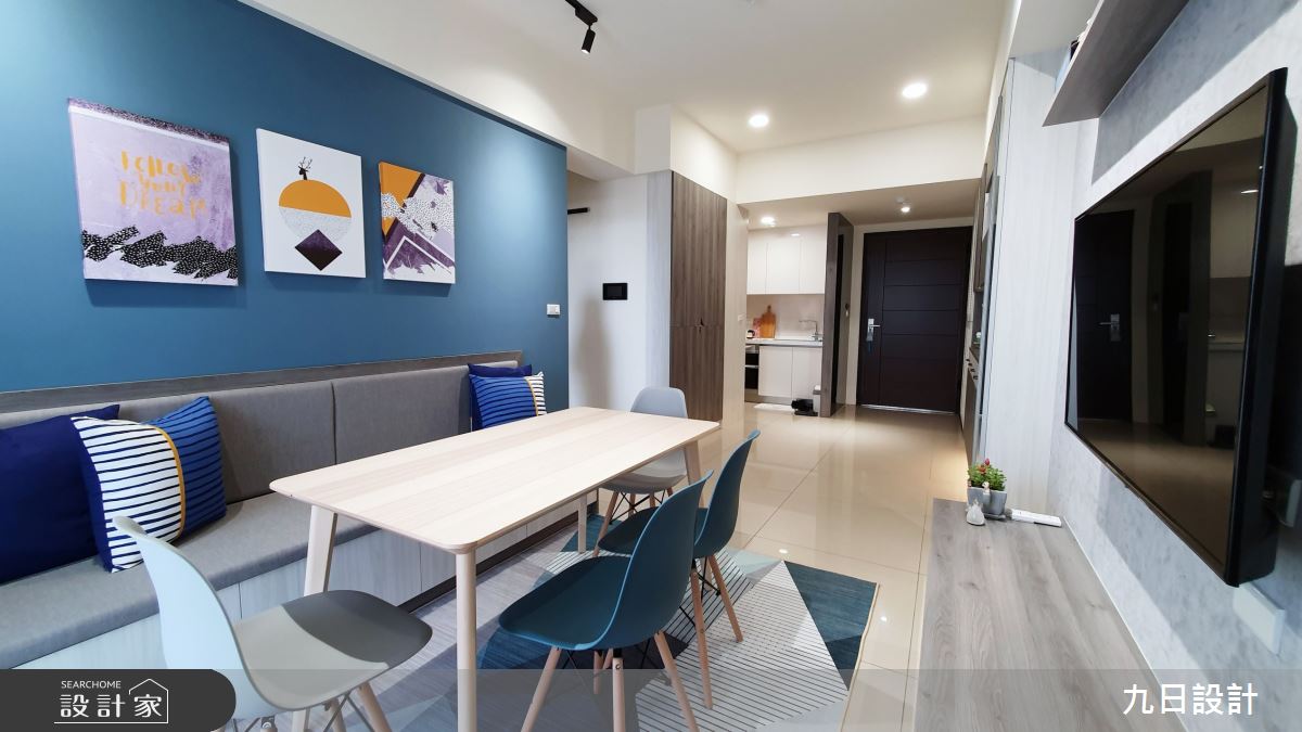 25坪新成屋(5年以下)＿混搭風客廳餐廳案例圖片＿九日室內裝修設計＿九日_12之10