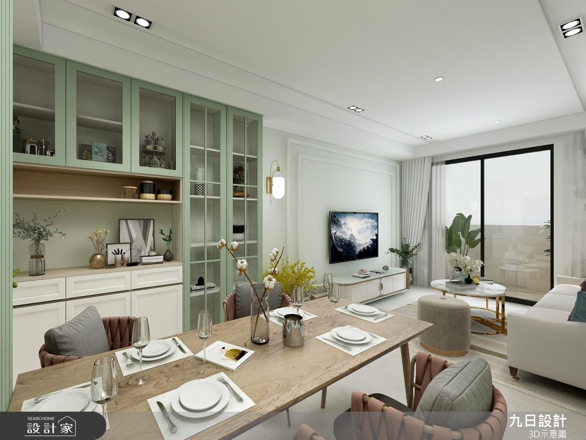 30坪預售屋＿美式風餐廳案例圖片＿九日室內裝修設計＿九日_13之7