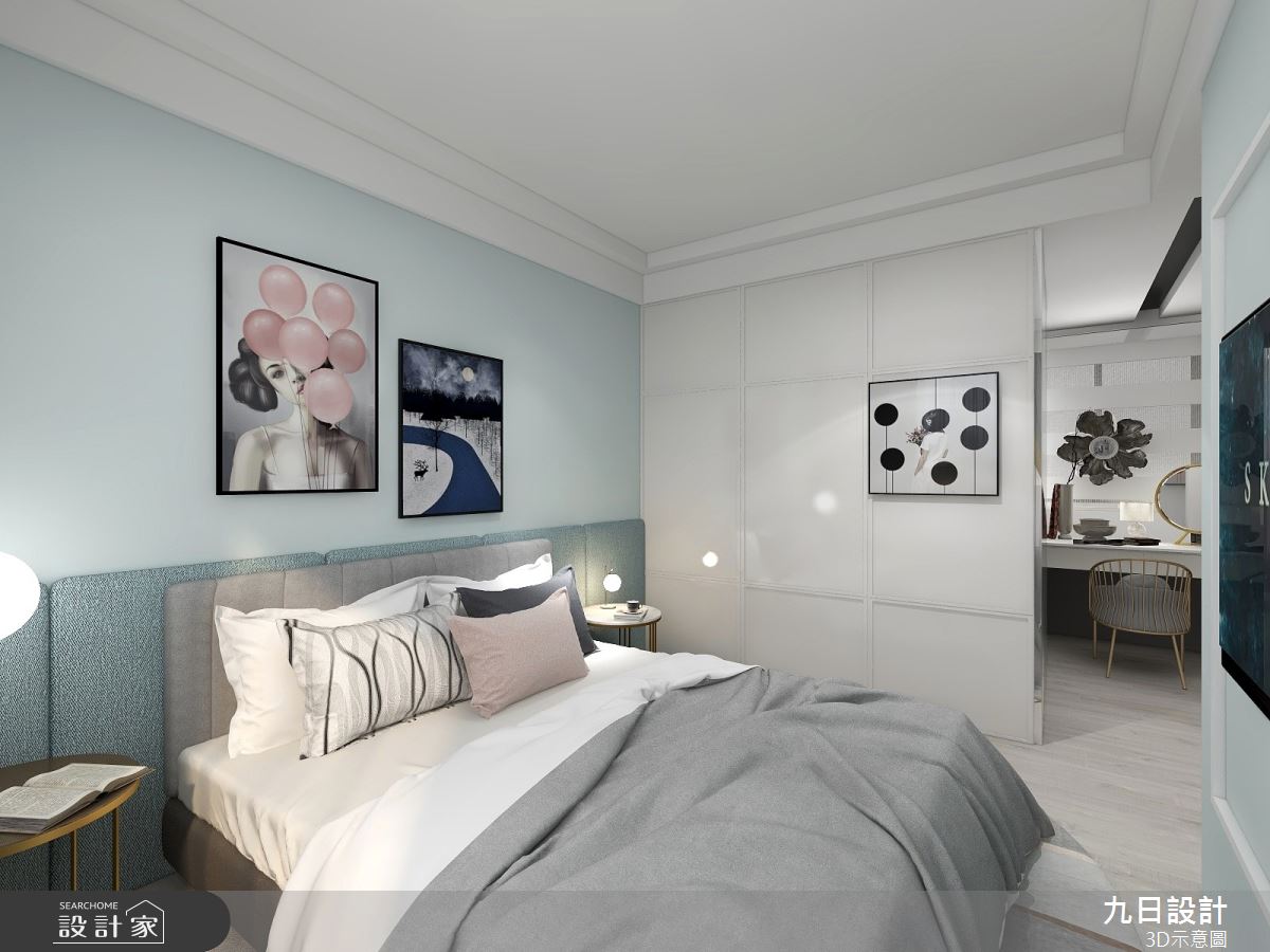 30坪預售屋＿美式風臥室案例圖片＿九日室內裝修設計＿九日_13之14