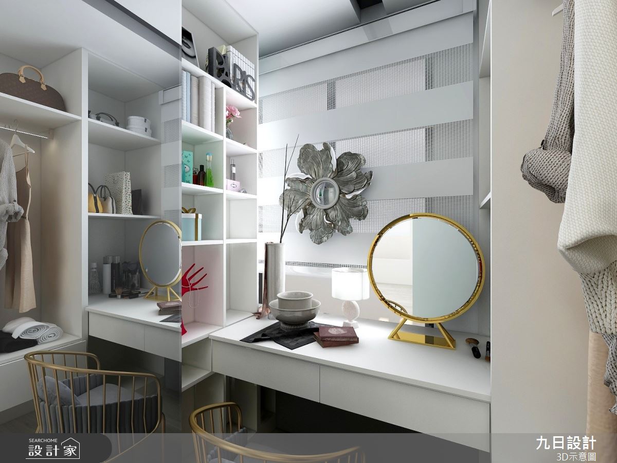 30坪預售屋＿美式風更衣間案例圖片＿九日室內裝修設計＿九日_13之17