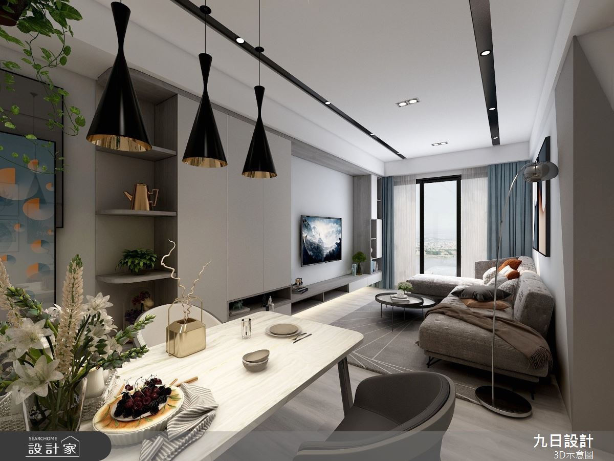 25坪預售屋＿現代風餐廳案例圖片＿九日室內裝修設計＿九日_14之3