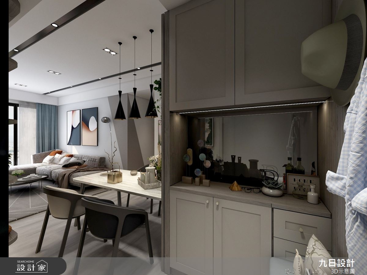 25坪預售屋＿現代風玄關餐廳案例圖片＿九日室內裝修設計＿九日_14之1