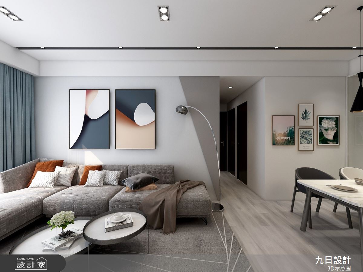 25坪預售屋＿現代風客廳案例圖片＿九日室內裝修設計＿九日_14之7