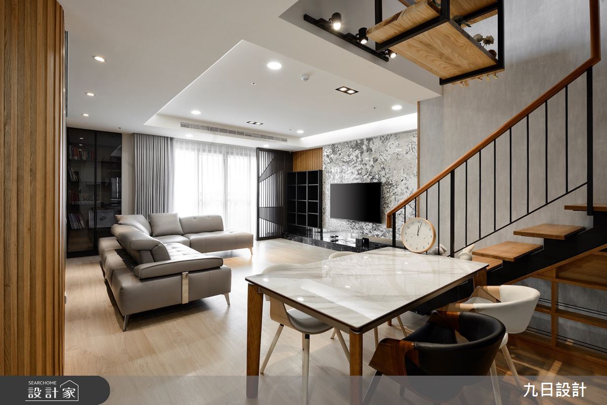 45坪新成屋(5年以下)＿混搭風客廳餐廳案例圖片＿九日室內裝修設計＿九日_16之6