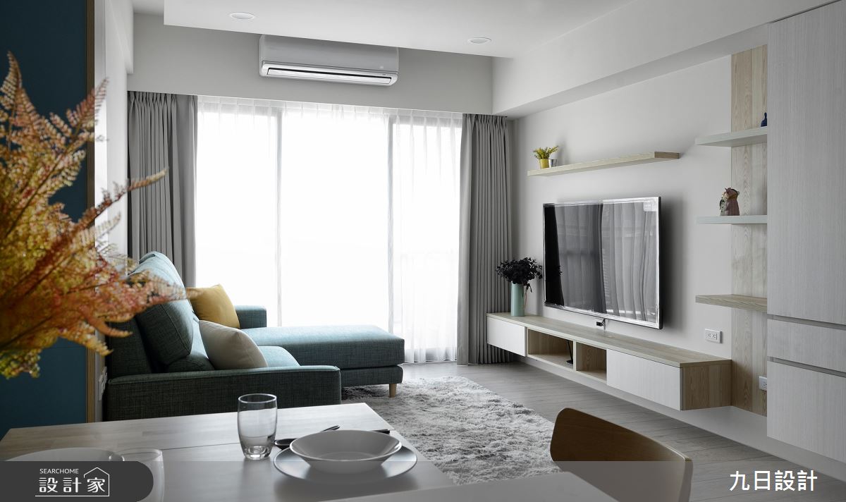 23坪新成屋(5年以下)＿北歐風客廳案例圖片＿九日室內裝修設計＿九日_17之4