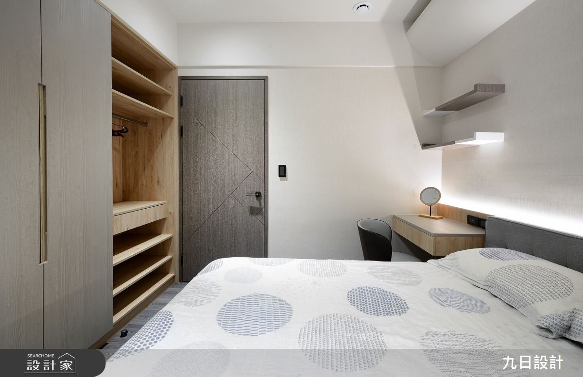23坪新成屋(5年以下)＿混搭風臥室案例圖片＿九日室內裝修設計＿九日_18之21