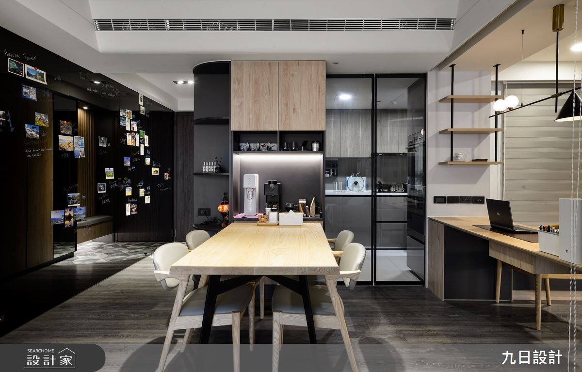 23坪新成屋(5年以下)＿混搭風玄關客廳工作區案例圖片＿九日室內裝修設計＿九日_18之7
