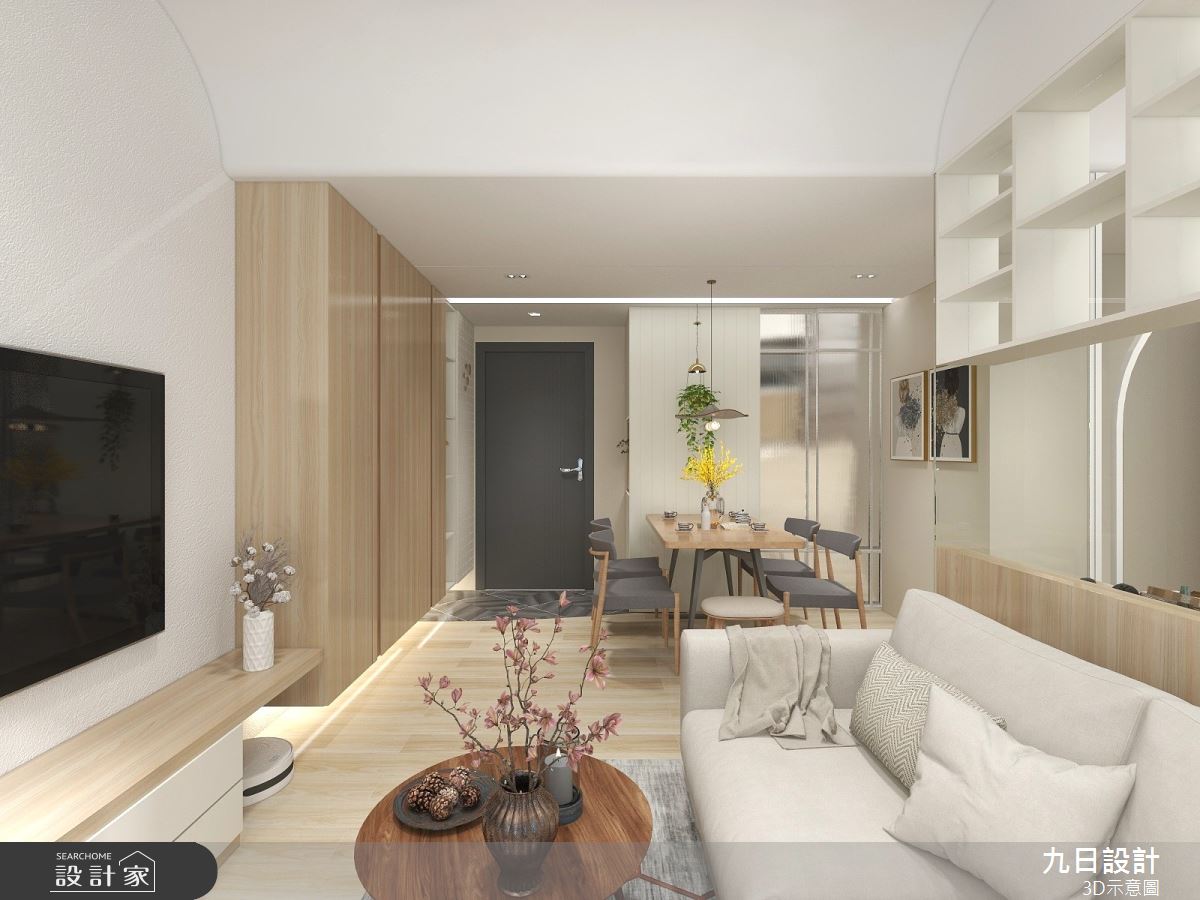 25坪預售屋＿北歐風客廳案例圖片＿九日室內裝修設計＿九日_19之2