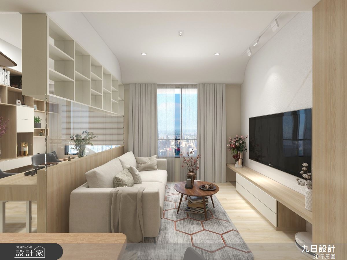 25坪預售屋＿北歐風客廳案例圖片＿九日室內裝修設計＿九日_19之3