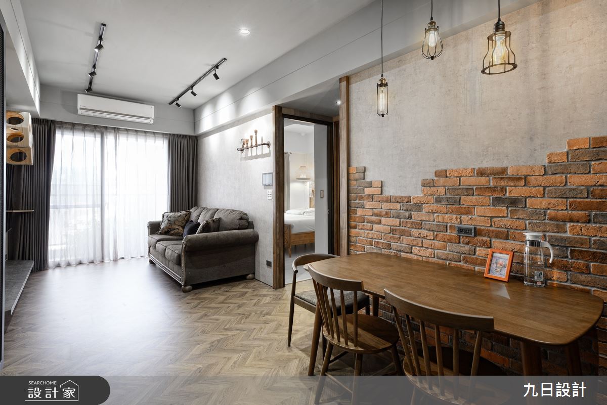 16坪新成屋(5年以下)＿工業風客廳案例圖片＿九日室內裝修設計＿九日_21之11