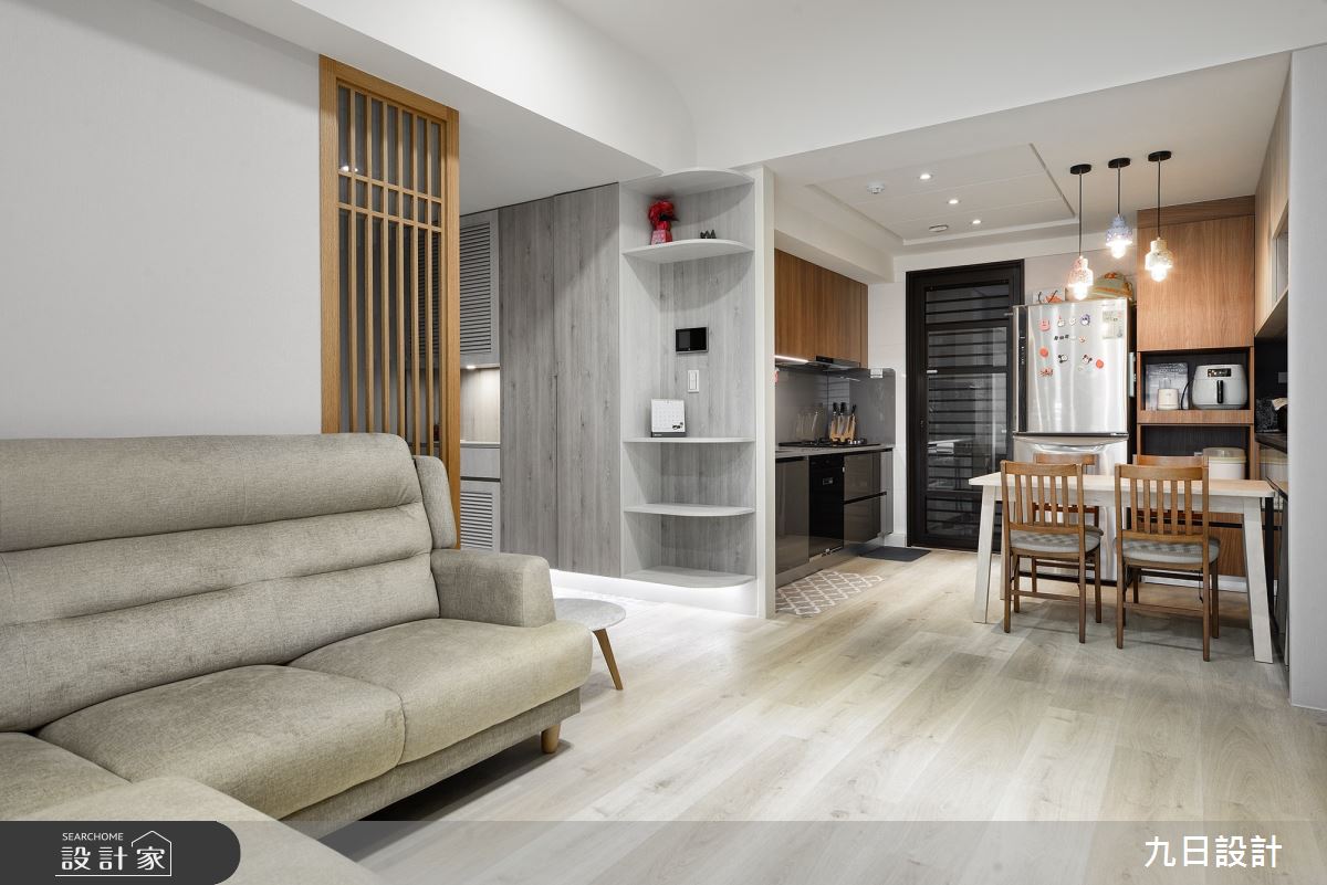 25坪新成屋(5年以下)＿混搭風客廳餐廳廚房案例圖片＿九日室內裝修設計＿九日_25之6