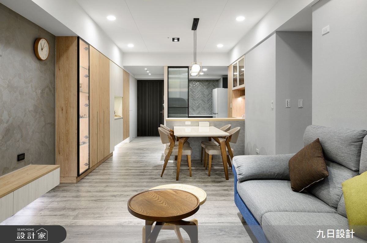 25坪新成屋(5年以下)＿混搭風客廳餐廳案例圖片＿九日室內裝修設計＿九日_26之7