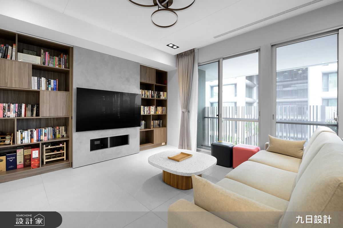28坪新成屋(5年以下)＿混搭風客廳陽台案例圖片＿九日室內裝修設計＿九日_27之2