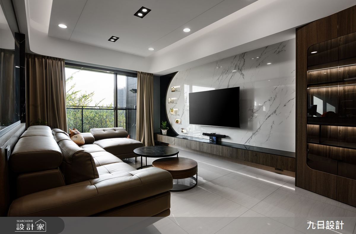 28坪新成屋(5年以下)＿混搭風客廳案例圖片＿九日室內裝修設計＿九日_30之3